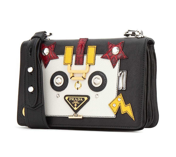 2017新作 PRADA プラダスーパーコピー カーフレザー ロボット ショルダーバッグ 1BD055VY102EJL_F0N12
